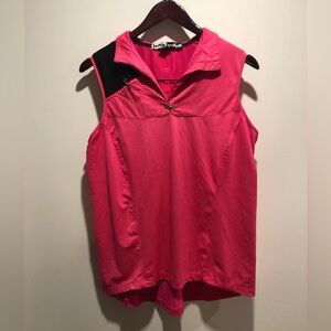 Jamie Sadock Pink and Black Sleeveless Blouse